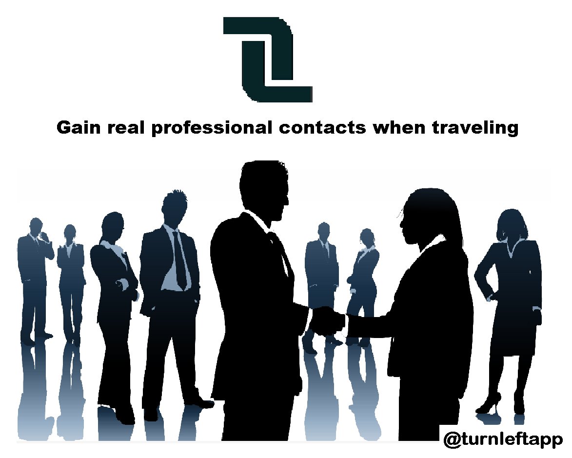 turnleftapp's tweet photo. Gain real professional contacts when traveling #iturnleft https://t.co/mnZiGiwN6h