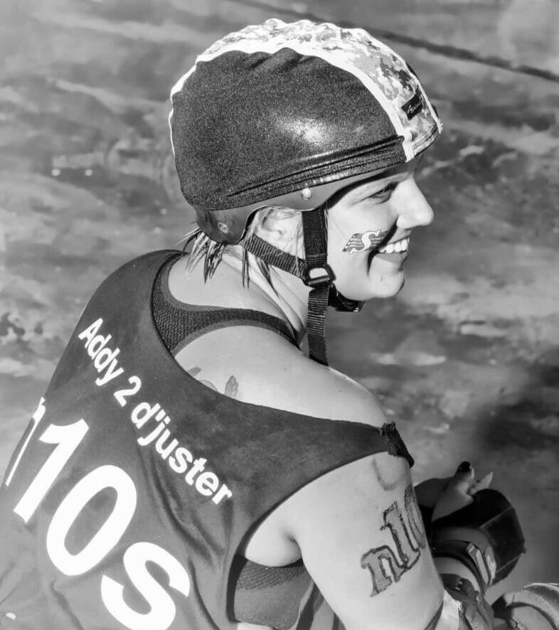 therottenangels's tweet photo. Addy 2 d'juster #n10s from Lil' Chicago Roller Derby returned to the track as an Angel on Saturday! #WELCOMEBACK https://t.co/ypt2X44Sau