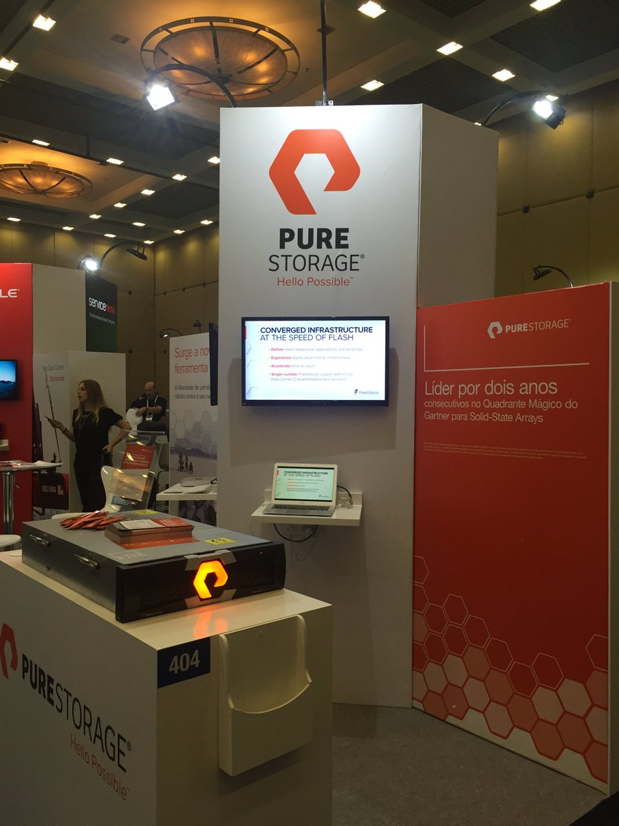 O #GartnerDC no Brasil começou hoje, visite nosso estande e conheça o FlashArray//m #HelloPossible