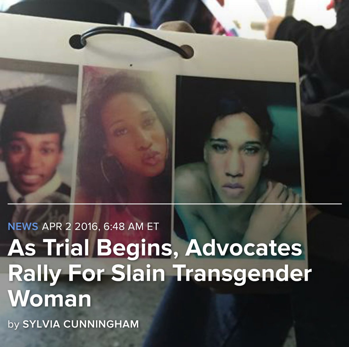 NuBlackVision's tweet image. As Trial Begins, Advocates Rally For Slain Black #TransgenderWoman #IslanNettles #LGBT nbcnews.com/news/nbcblk/tr…