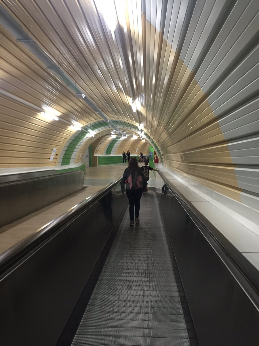 StEdsCathChoir's tweet photo. Some were probably most excited by the escalators and underground walkways. https://t.co/DhW7wg5mCG