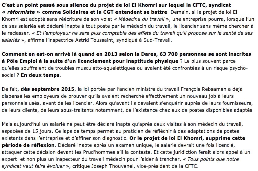 .<a href="/MyriamElKhomri/">Myriam El Khomri</a> Merci bien la #gauche qui protège. via <a href="/marianne2fr/">Magazine Marianne</a> cc <a href="/nuitdebout/">Nuit Debout ⏚</a> <a href="/syndicatcftc/">Syndicat CFTC</a> <a href="/SolidairesParis/">Solidaires Paris</a>