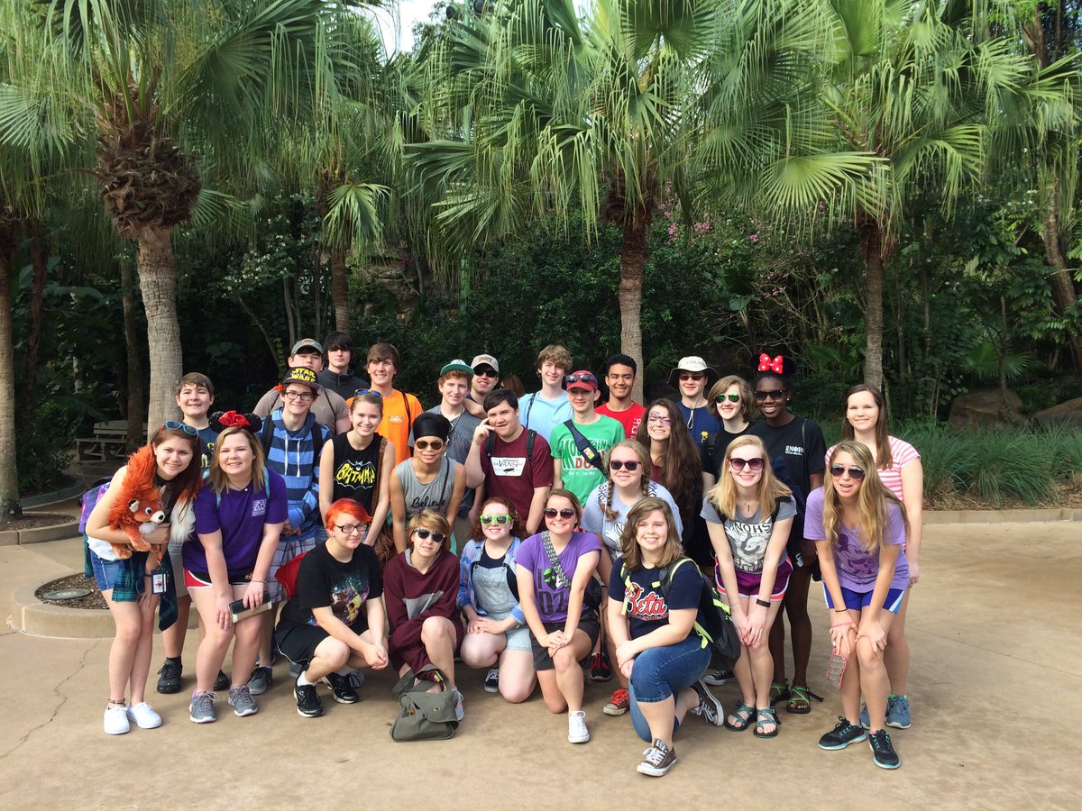 NOHSBand's tweet photo. The band having a great trip in Disney world. Last day at animal kingdom. https://t.co/maOxZT3WEx