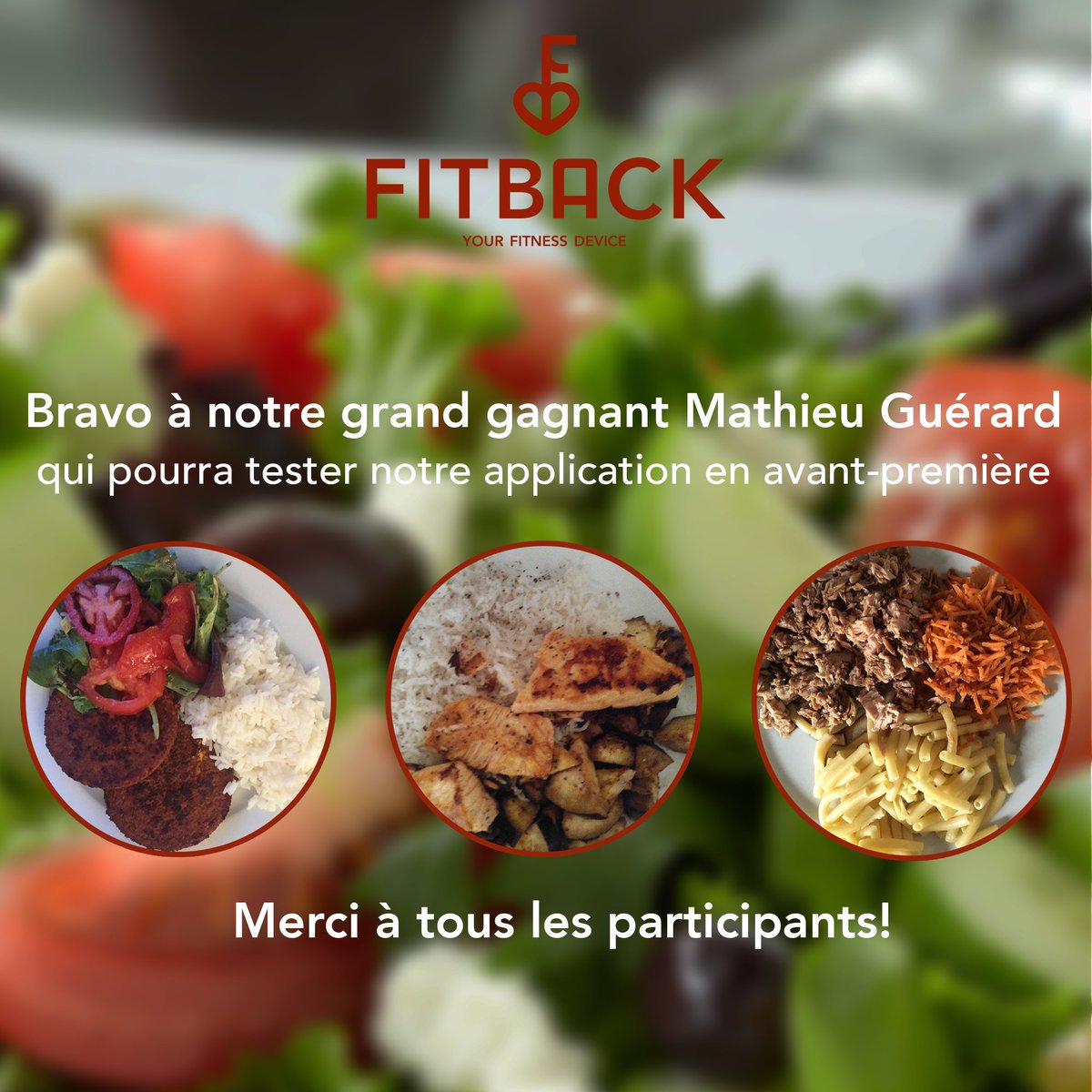 FitBack_App's tweet image. Résultat du jeu concours! #jeu #fitback #concours #assiette #healthy