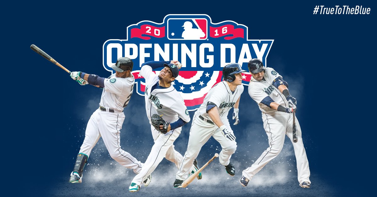 Mariners's tweet photo. The wait is over. Hello, Baseball. #OpeningDay #TrueToTheBlue https://t.co/P8el2e3RU4