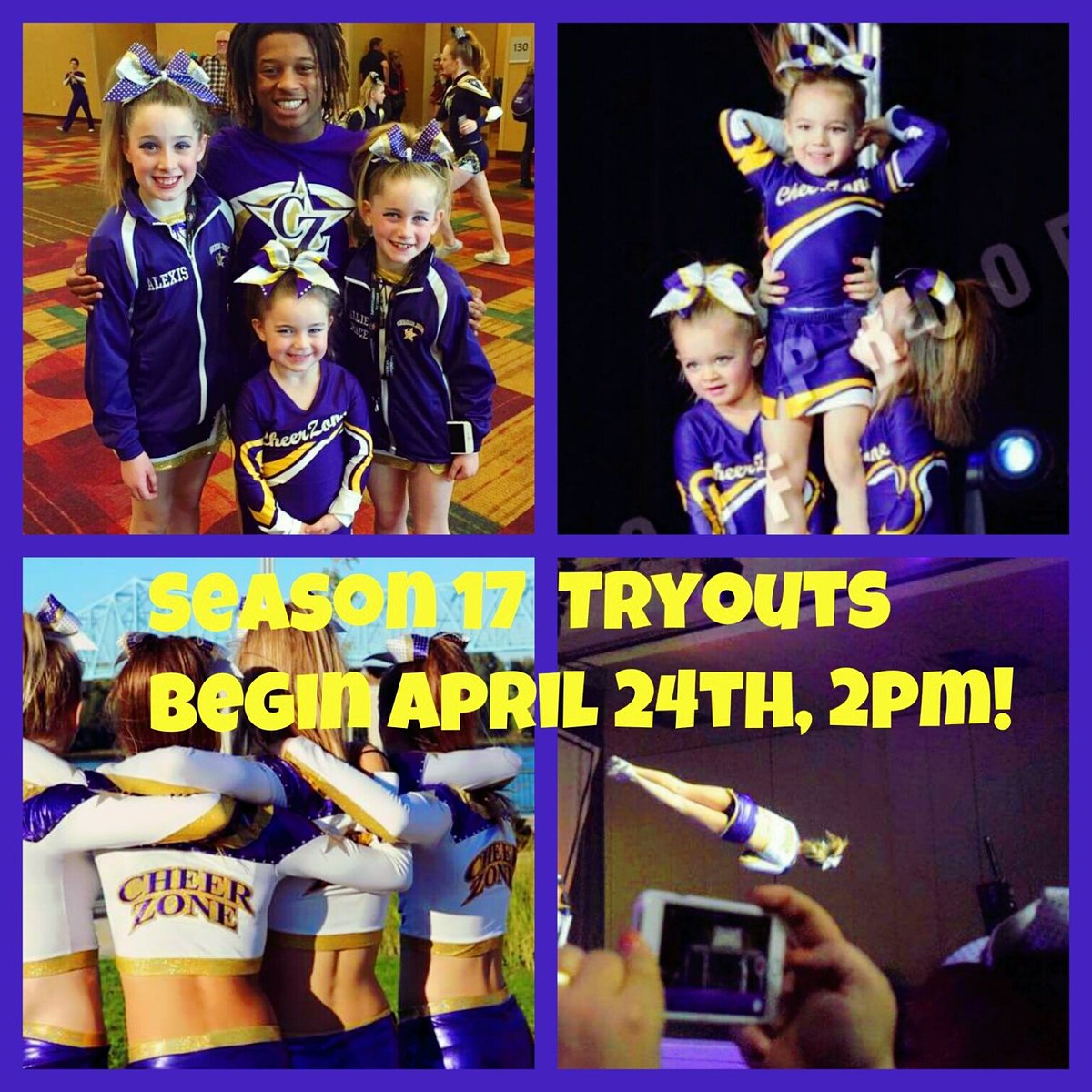 Kermo75's tweet photo. 3 weeks away!  Getting excited for tryouts. #CheerZoneKY #WeAreCheerZone #CZAS https://t.co/0zuVs0QOY3