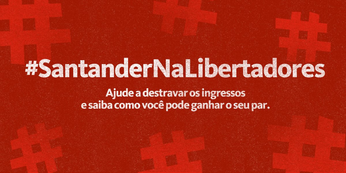 A partir de 150 RTs neste tuíte, vamos liberar 15 pares de ingressos pra SAOxTRU! Só pra cliente Santander. Valendo!