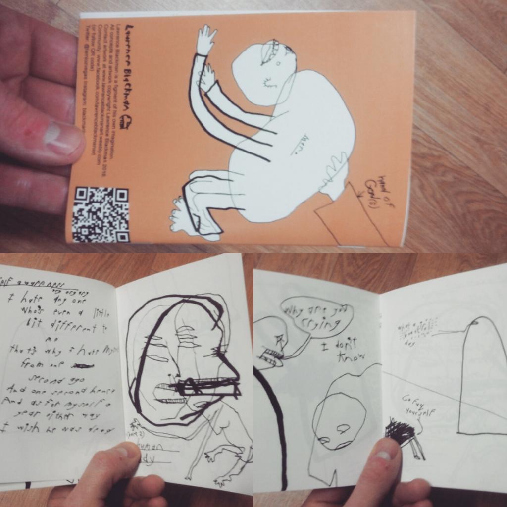 70 hand finished books sitting on my table 

facebook.com/lawrenceblackm…

#selfpublish  #illustration #artkorea #orange