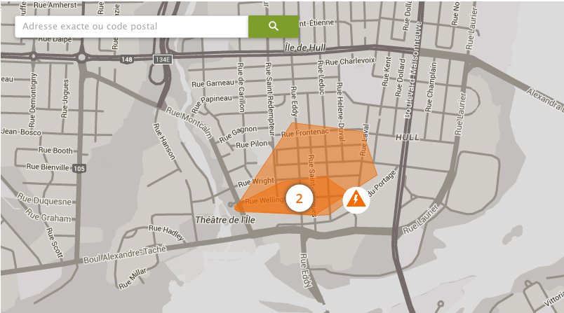 Justine Mercier On Twitter Pannes Au Centre Ville De Gatineau Une Planifiee Deux Non Carte Du Service Info Pannes D Hydroquebec Ledroit Https T Co Dwuuhvbmg8