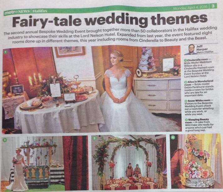 ursulawildy's tweet photo. Exited to be featured in #metronews #halifax at #bespokewedevent working with great people @SimplyWeddNS @klasmith https://t.co/BRFGhmiJGC