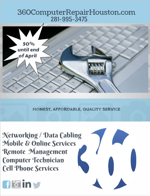 TerrellMitchel7's tweet image. 360ComputerRepairHouston.com( 281-995-3475 )#360ComputerRepair #HoustonComputerRepair #VirusRemoval #MobileTechnician