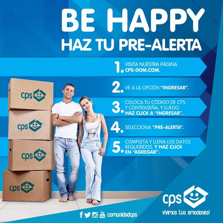 ComunidadCPS's tweet photo. ¡No olvides hacer tu prealerta!
#SmartShopperCPS #CPSelCourier #VivimosTusEmociones #YoComproPorInternet #PreAlerta https://t.co/hzcmKDmT59