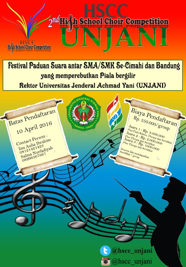 Segera daftarkan choir mu #bandung #cimahi #paduansuara #lomba #choir <a href="/sman2cimahi/">SMA Negeri 2 Cimahi</a>