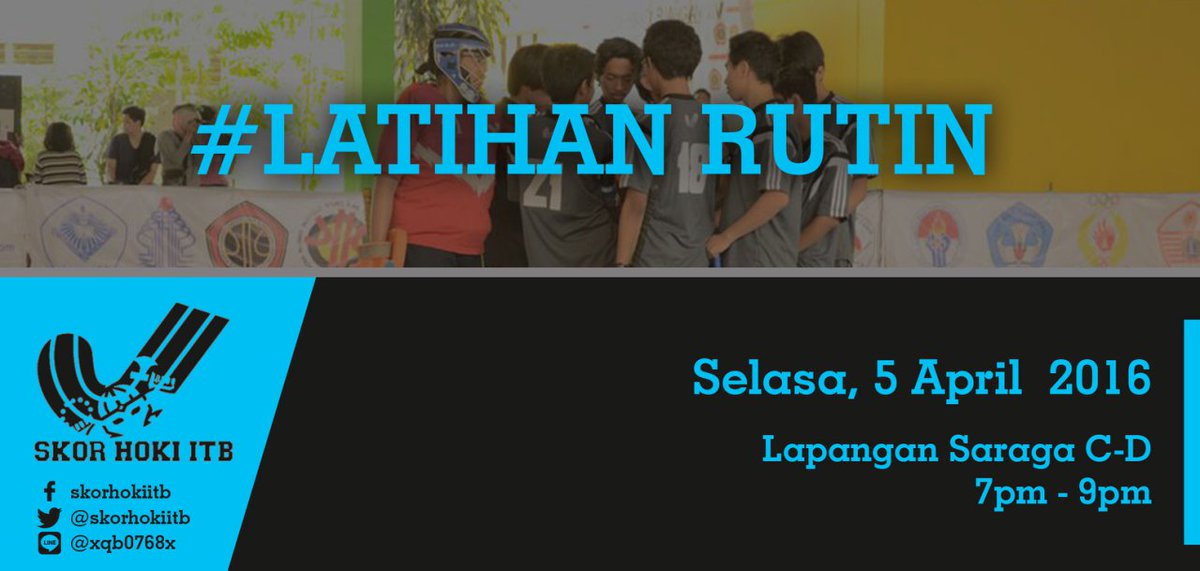 Yuk, latihan rutin hoki lagi, besok ya..
Ramein, sekalian refreshing habis uts..
#latihanrutinsaraga
#skorhokiitb
