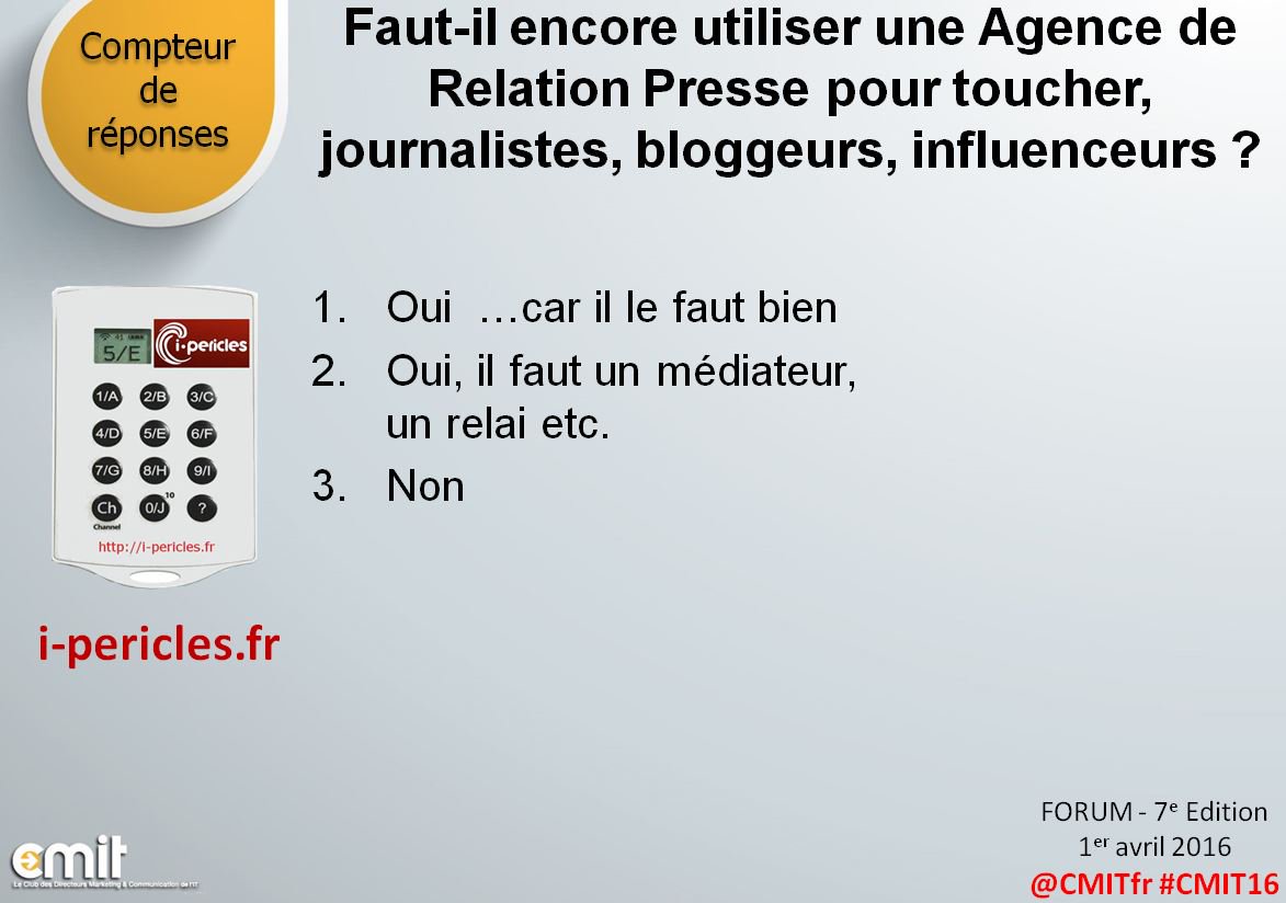 MichelMariet's tweet photo. #Analyste Pub AgenceRP ... 280 professionnels #marketing interrogés au 7e Forum @CMITfr résultats à suivre #cmit16 https://t.co/3bhCuT7qS3