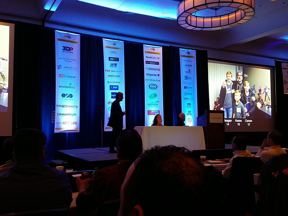 3DLester's tweet photo. "It's more than an industry..." by @jasonmlopes @AdditiveMFGUG #AMUG2016 #3dprinting #inspiredbykids https://t.co/0rYouXSGKy