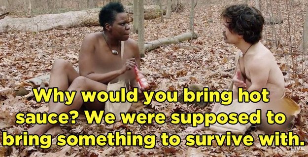 7. Peter Dinklage and Leslie Jones pretending to be on "Naked And Afra...
