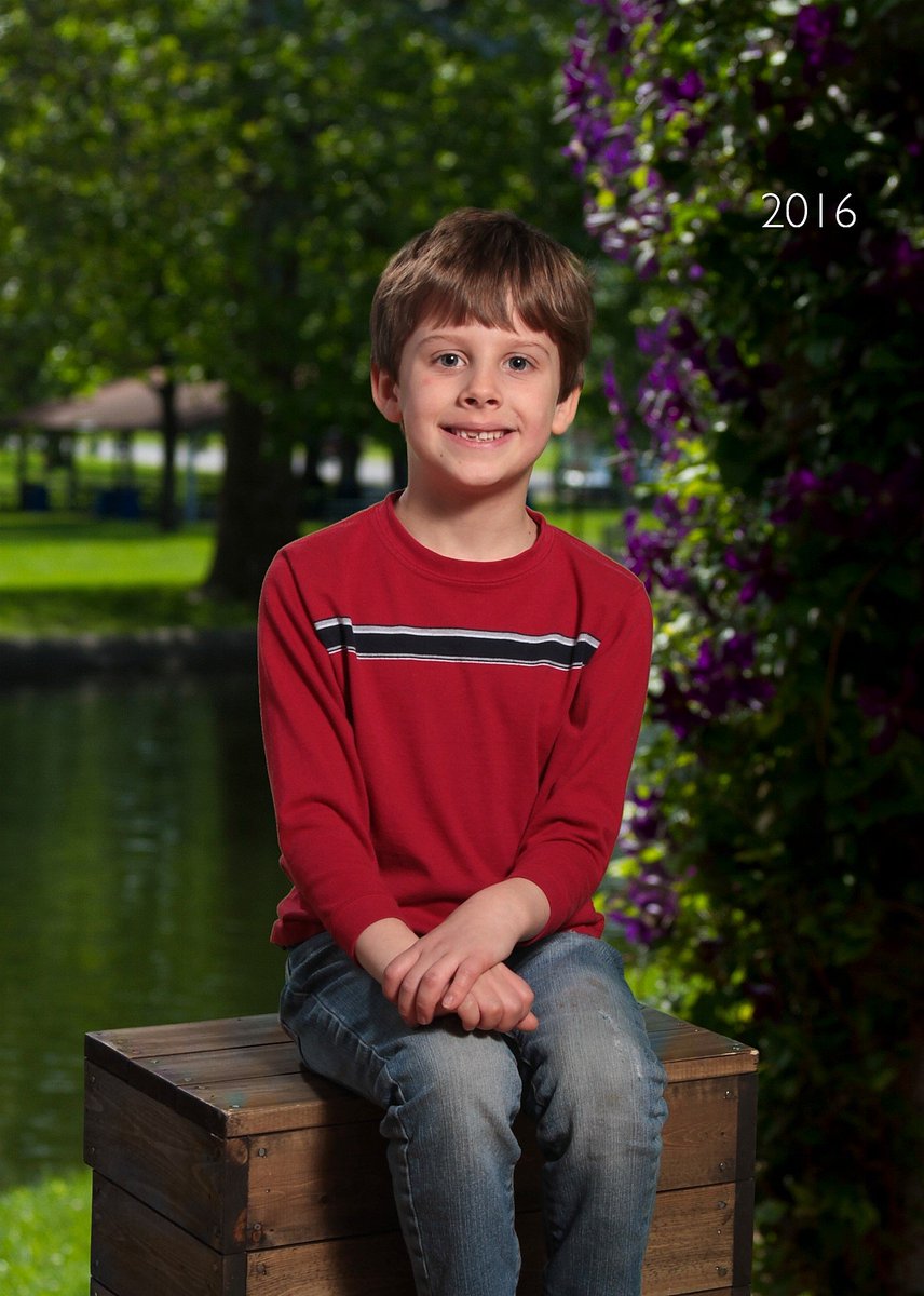Presley is very cute 1st grader with teeth coming and going.