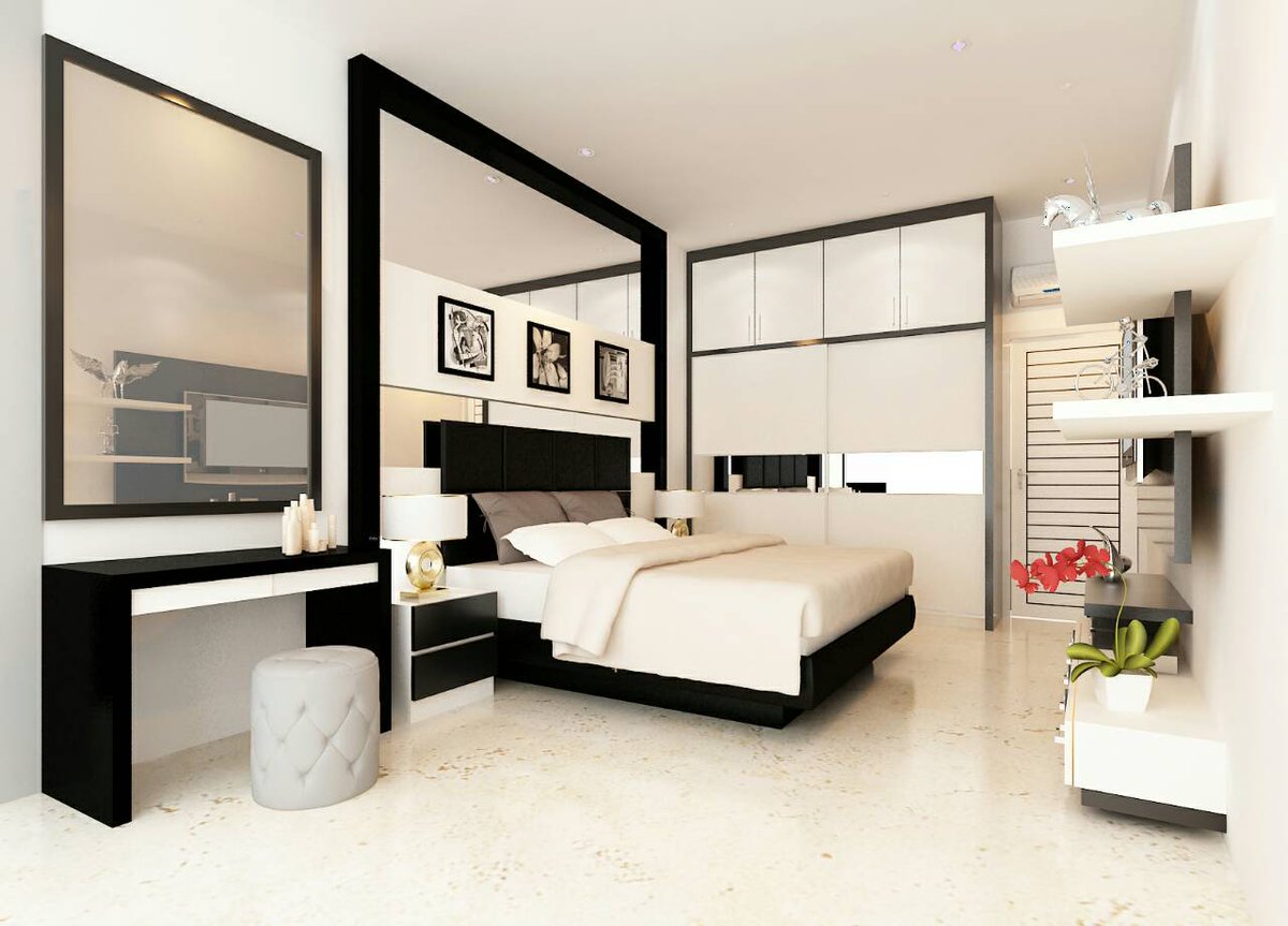 Apartemen yang masih kosong saya bantu  jadikan hitam putih#wa081310290435