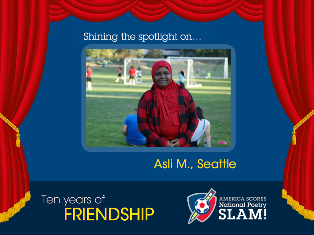 AmericaSCORES's tweet photo. 7 DAYS LEFT and Asli of @SCORESSeattle shows that #10YearsofSLAM is about friends π: https://t.co/LB6FhmLEEZ https://t.co/daO0TpKCrP