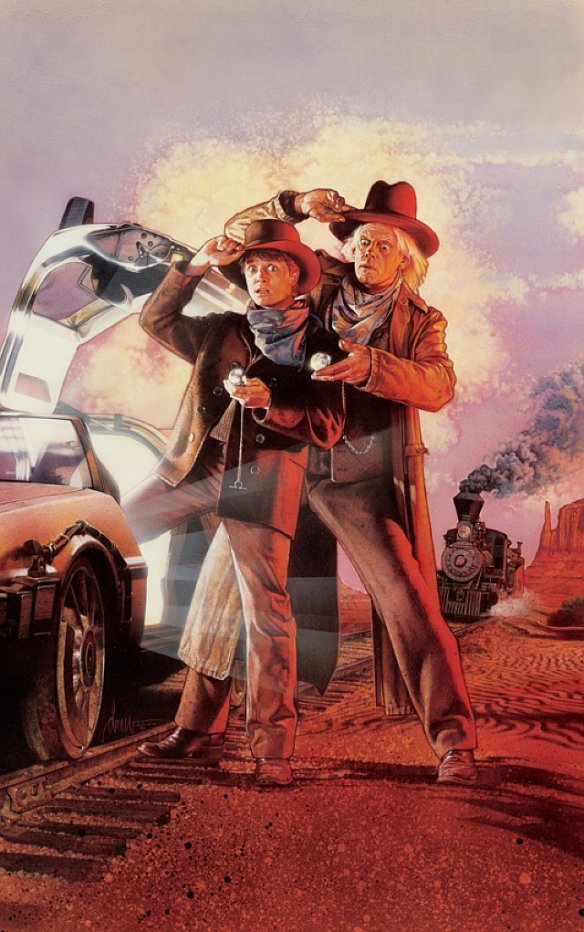 Griddlemarks's tweet photo. #drewmonday @DrewStruzan Unused Back to the Future III Poster Concept https://t.co/L4X3WN6R0f