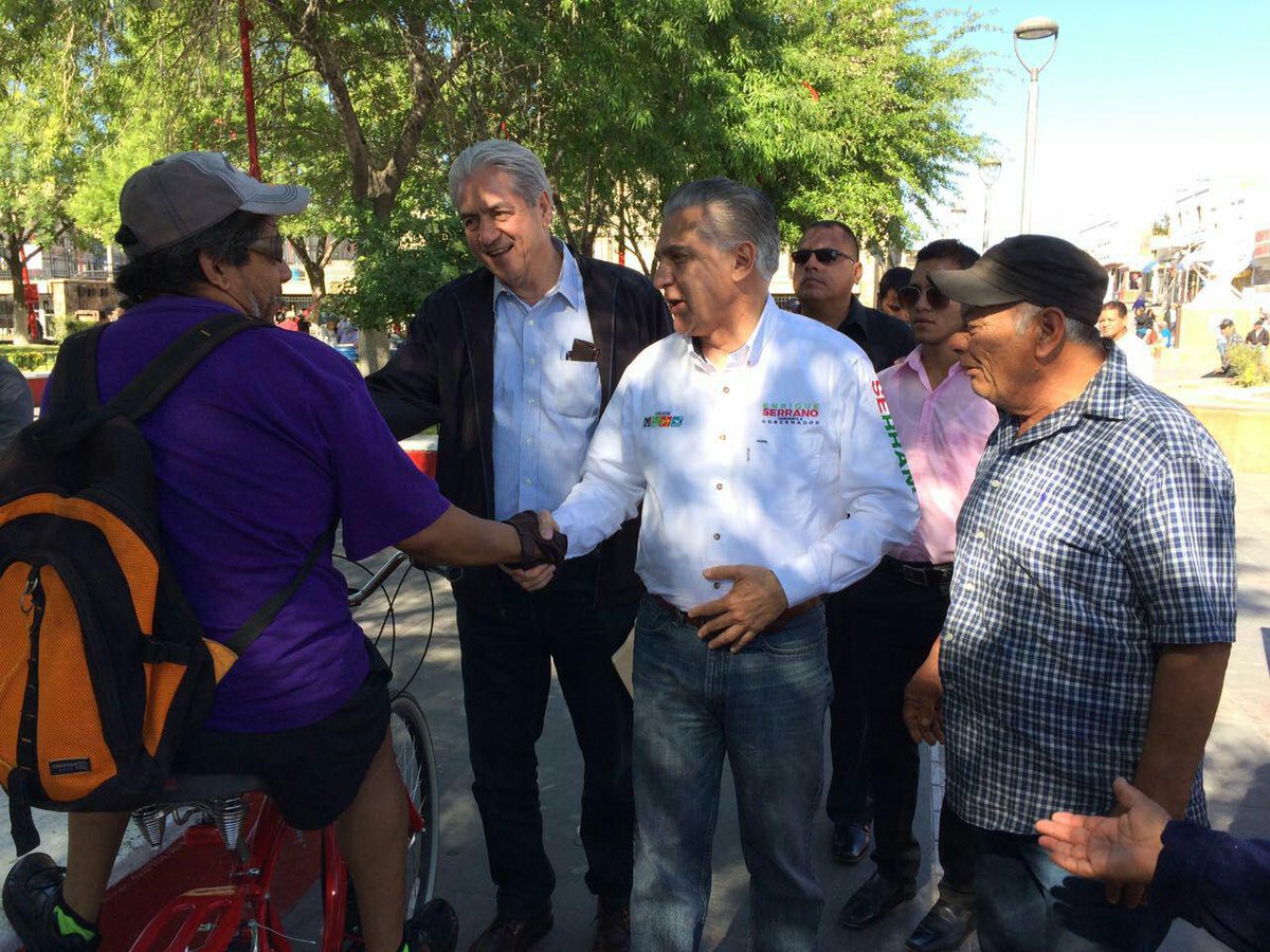 EnriqueSerranoE's tweet photo. Estamos llegando al Centro de Ciudad Juárez. Espero verlos. 
#ElCaminoSeguro https://t.co/fqXoQeWz9s