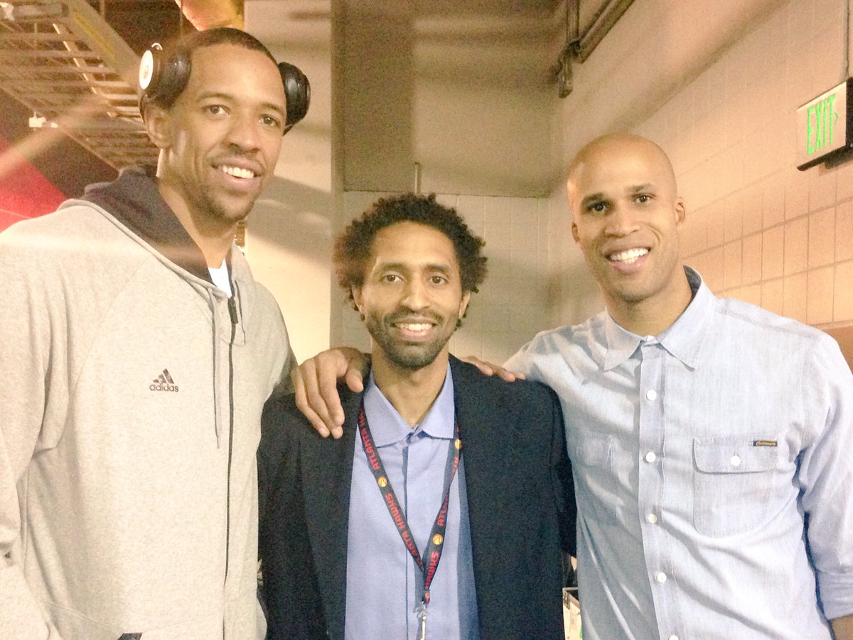 Great seeing my brothers. @Channing_Frye &amp; #RichardJefferson 
#ArizonaAlumni #BearDown  #UofA