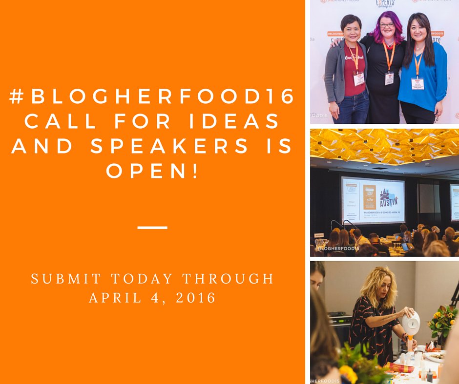 Today is the LAST day to submit to speak for #BlogHerFood16! What's YOUR proposal? spr.ly/6014BiUOO