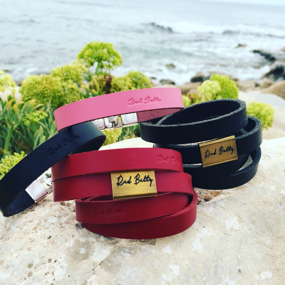 Red Betty leather wraps! Handmade by me 😊❤️ #RedBetty #beautiful #jewellery #UKArtist #leather #leatherjewellery