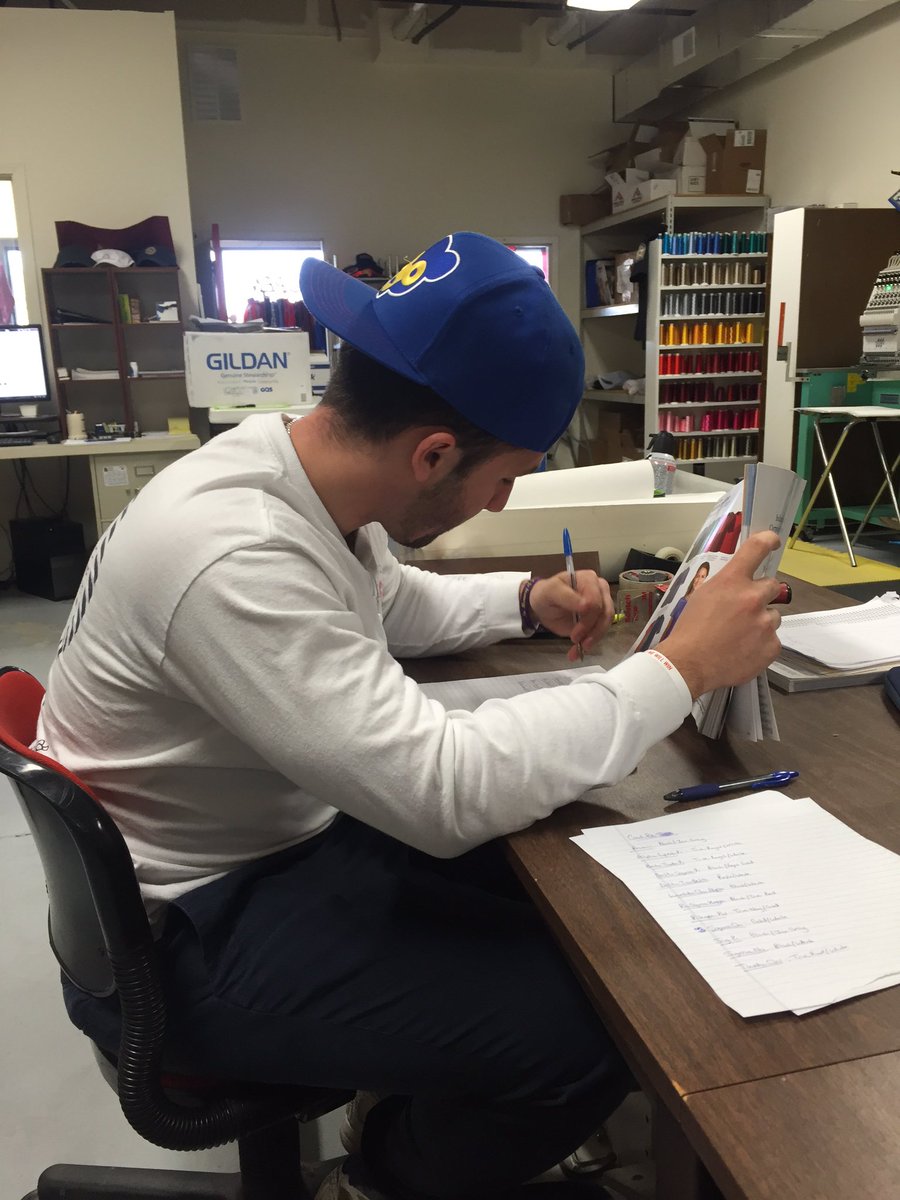 Busy this AM at <a href="/SSO1713/">Select Sports</a> sending out our apparel orders. 500+ orders, couldn't do it w/ out Select Sport Outfitters!