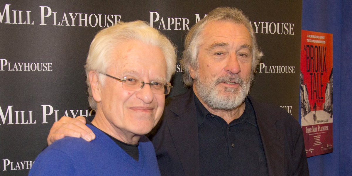 theatermania's tweet photo. .@Paper_Mill to honor #pmpABronxTale creators #RobertDeNiro @AIMenken @chazzpalminteri → https://t.co/Wfp61bjVBI https://t.co/GxLmTOEFPZ