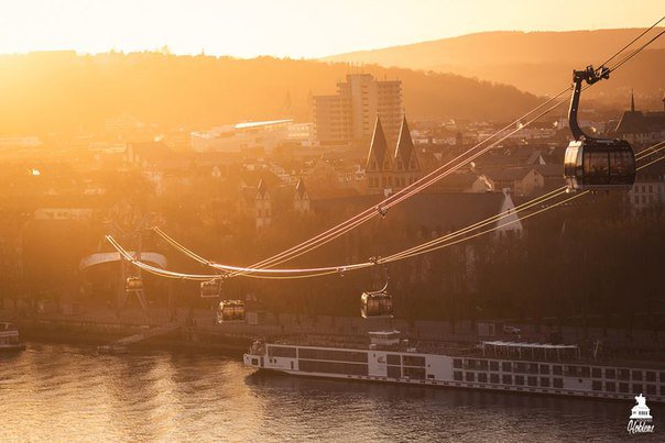 Канатная дорога в Кобленце, #Германия