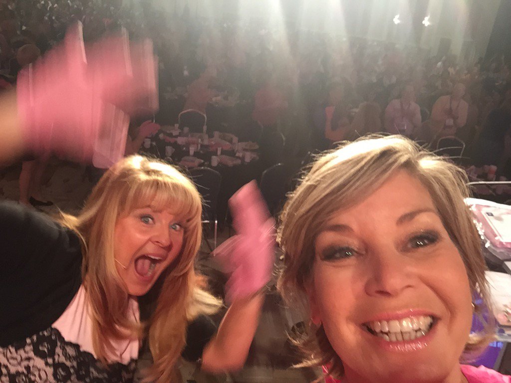 Rocking it out with 1000 Perioperative nurses in Anaheim at #aorncongress for breast cancer awareness thx #Medline