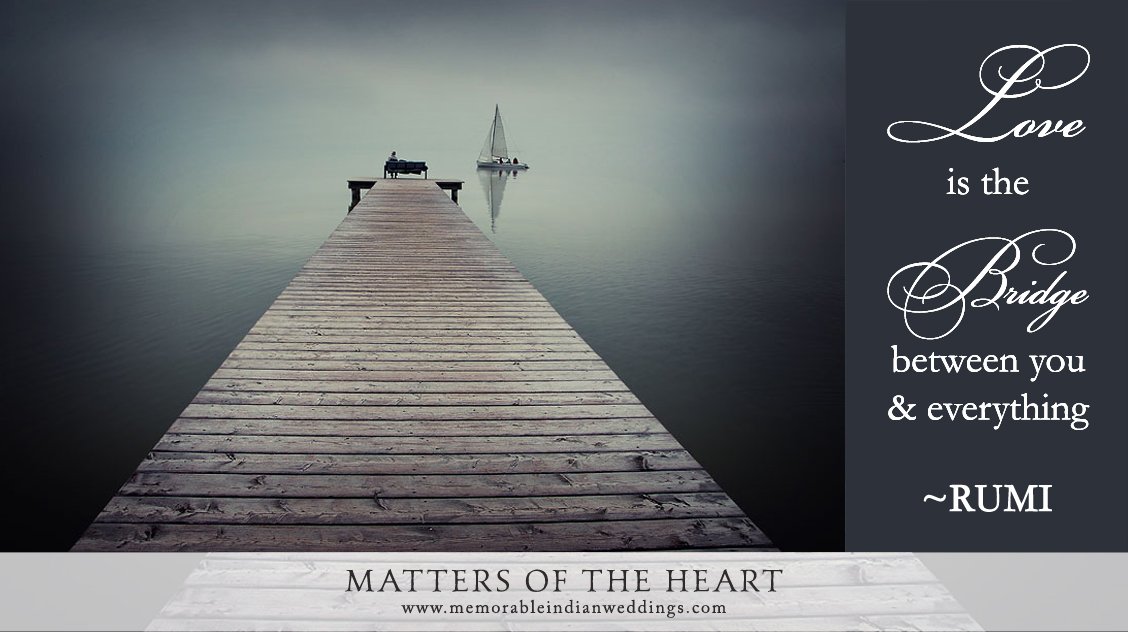 M_IndianWedding's tweet photo. #MattersOfTheHeart
#QuoteRoom #LoveQuote #RUMI

https://t.co/XxJtCco644 https://t.co/NJJ4wu5tTL