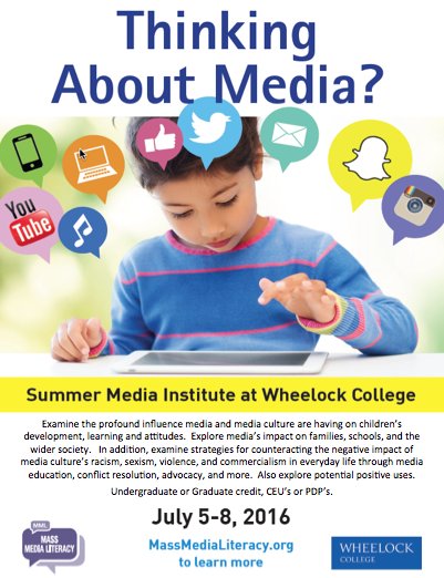 Up your media literacy game this summer at our institute this July. You can learn here: massmedialiteracy.org