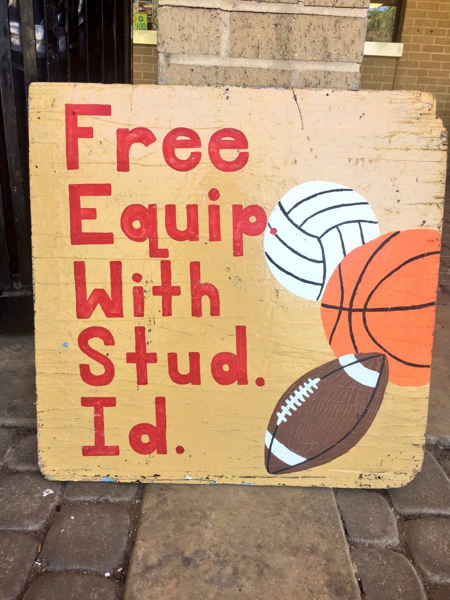 Don't forget that with your Texas State I.D., equipment is free to use around Sewell Park!