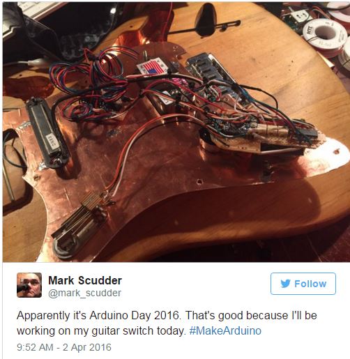 MakerIO's tweet image. Check out some of the projects made on #ArduinoD16 ! What did you #make? dky.bz/1PQxJlC #MakeArduino