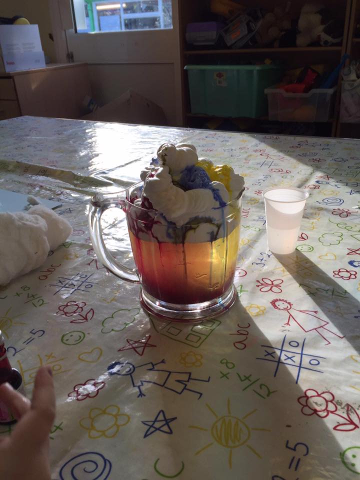 Mini Science experiment at holiday club this morning
