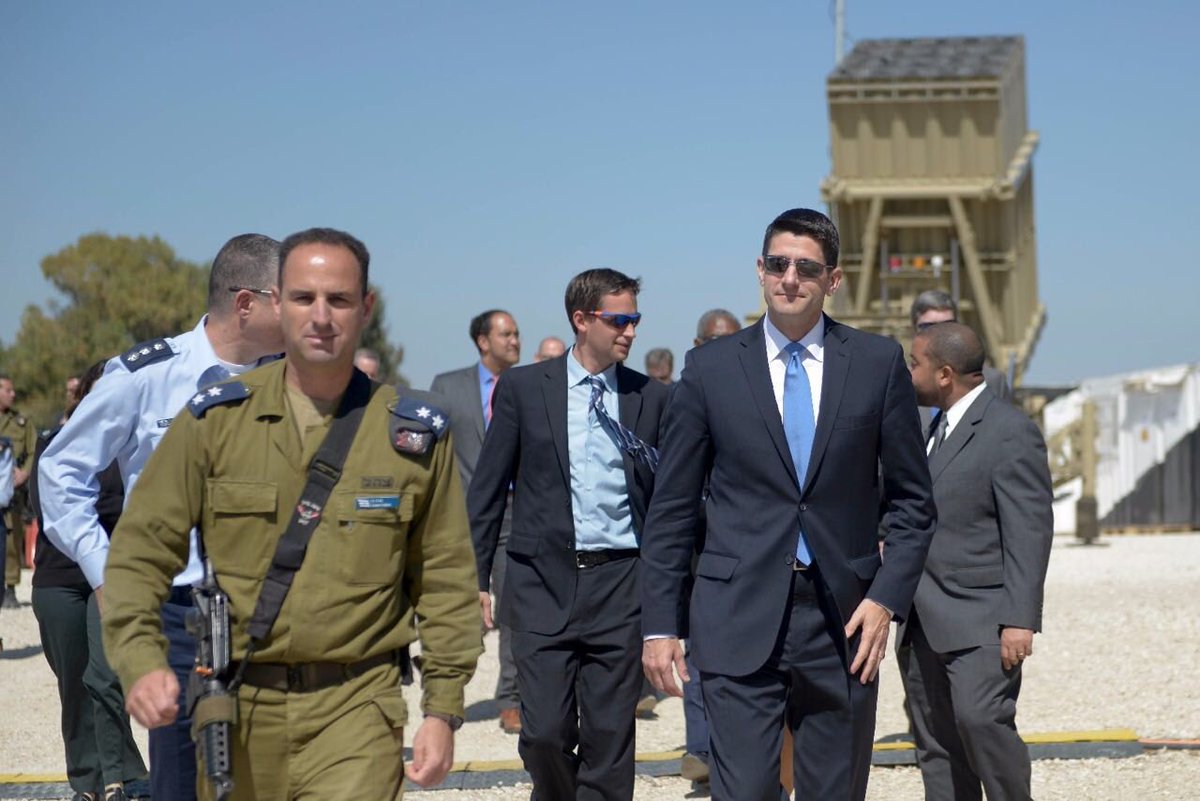 Thanks <a href="/SpeakerRyan/">Paul Ryan</a> for visiting us at #IronDome and for your ongoing support of #Israel &amp; the #IDF.