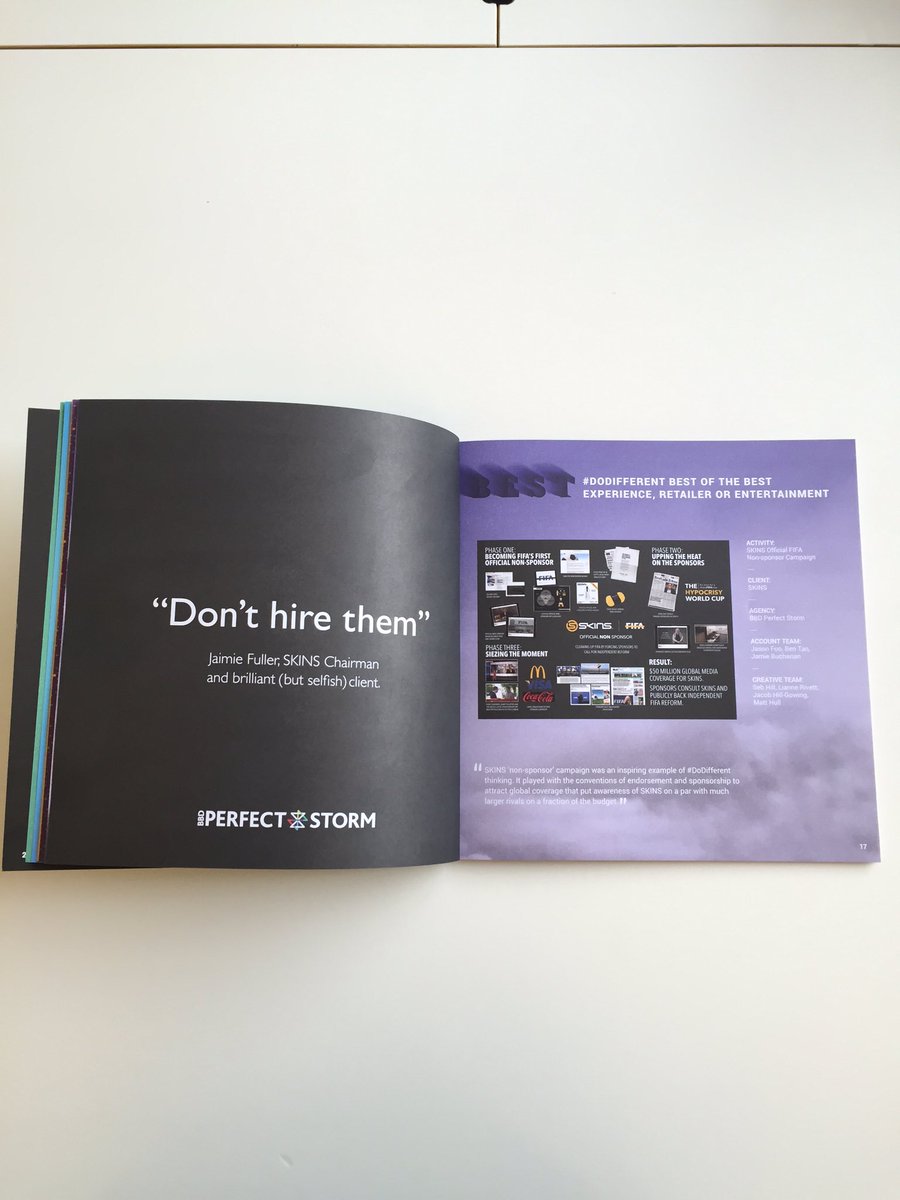 bbdperfectstorm's tweet photo. Thanks for the great recruitment ad @jaimiefuller @MAABestAwards #bookofwinners #dodifferent https://t.co/IKT7QND5lD