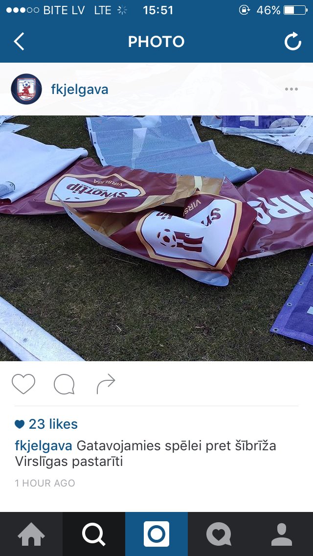 KrissKarklins's tweet photo. tas neveiklais brīdis, kad pastarīte ir labāka par vareno @fkjelgava :) #badPRmove https://t.co/Rzg7BCZLgP