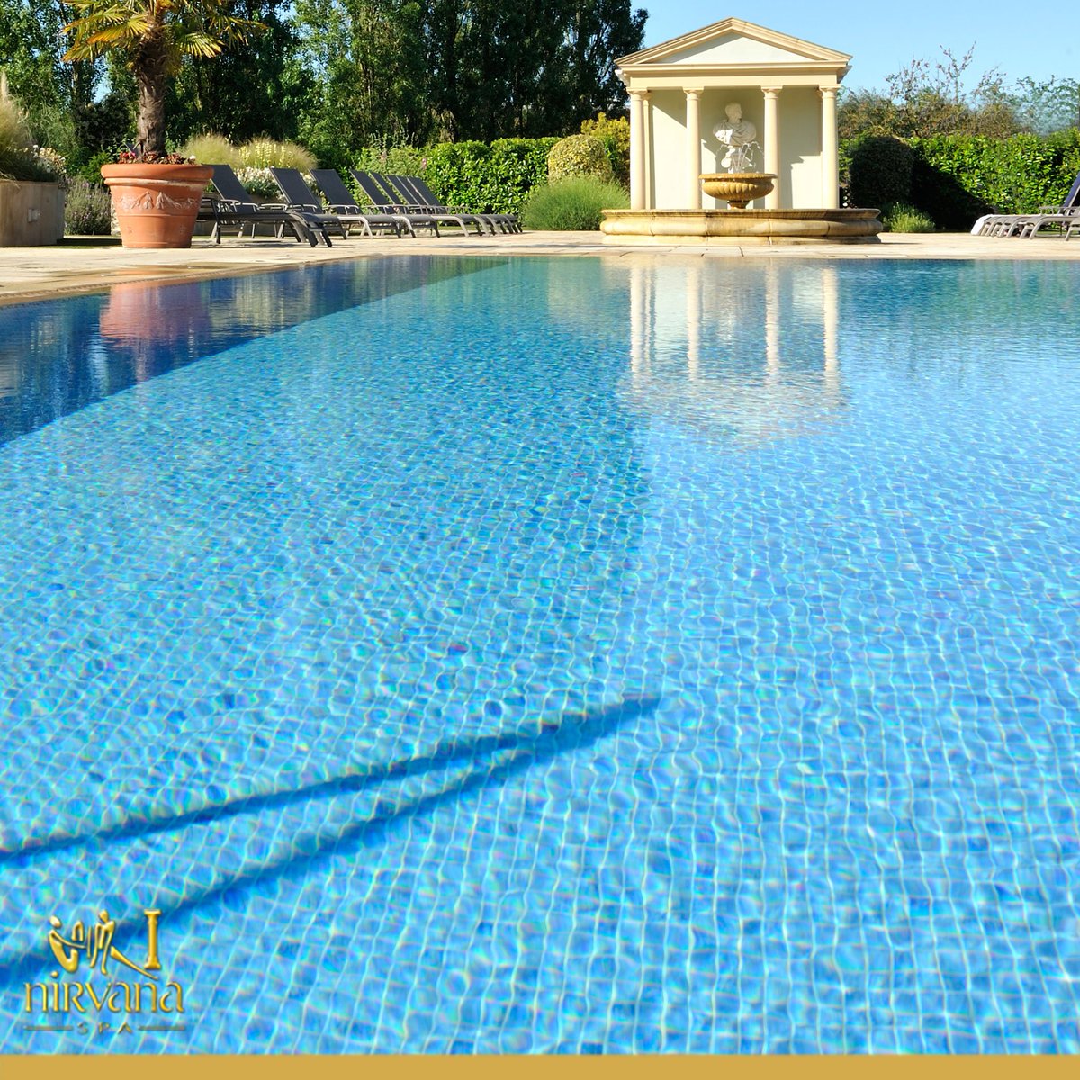 nirvanaspa's tweet image. It&apos;s that time again... The outside area is now open! #NirvanaSpa #Relaxation