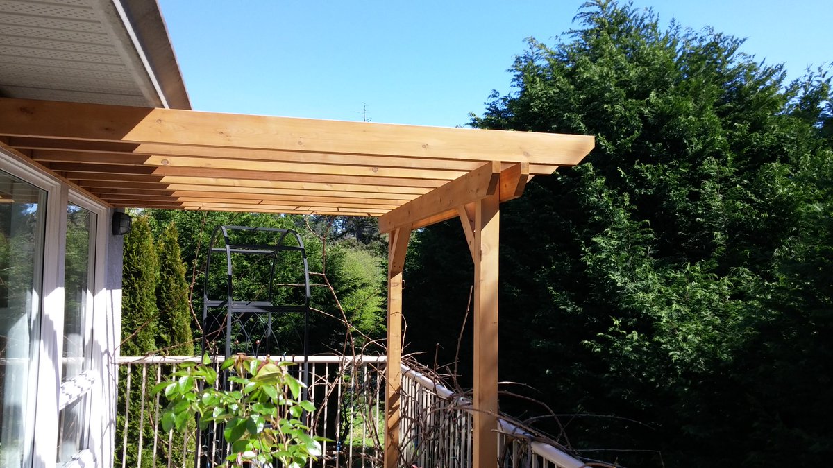 dimillwork's tweet photo. Outside project done. Wonderful cedar wood with a #broda stain. https://t.co/Ef6BUx9mVx