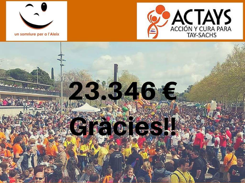 SomriureAleix's tweet photo. Ja podem comunicar que a #unsomriureperlaleix s'han recaptat 23.346€ que aniran íntegrament a la Associació @ACTAYS https://t.co/Z9I4XgsTwr