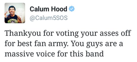 5SOSNoticias's tweet image. Quien necesita un premio de Best Fam Army cuando para ellos ya somos la mejor Fam de todas ❤❤