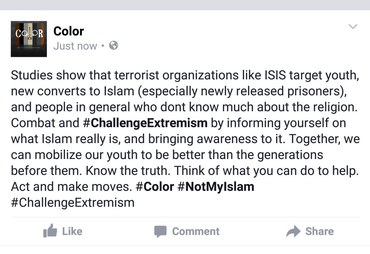 RUColor's tweet image. #Color #ChallengeExtremism