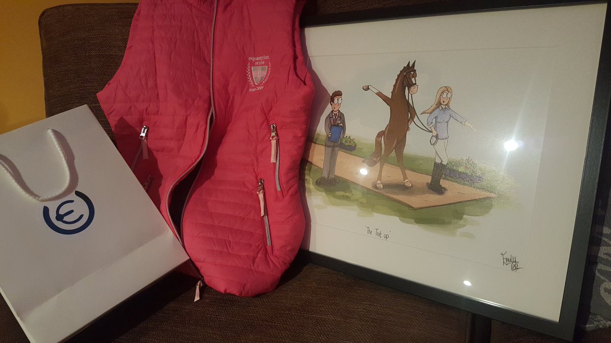 GinnyHoweEvent's tweet photo. THANK YOU to my fab owners @weirlj and @ClaireFoster for my belated birthday presents! #LOVETHEM @UptownEStore https://t.co/WmFAPjPh3i