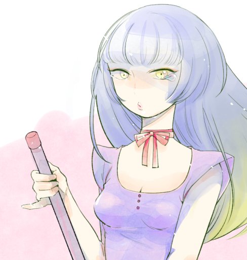 掃除のお姉さん 全身とアップ 