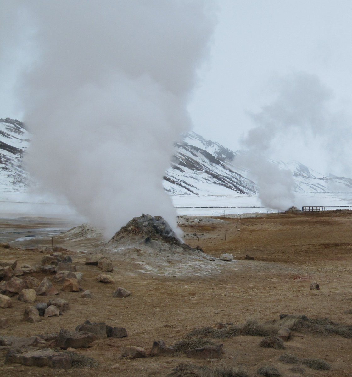 YesIceland's tweet image. #Steam #vents or #fumaroles at the #geothermal field of #Namafjall, close to Lake #Myvatn in Northern #Iceland.
