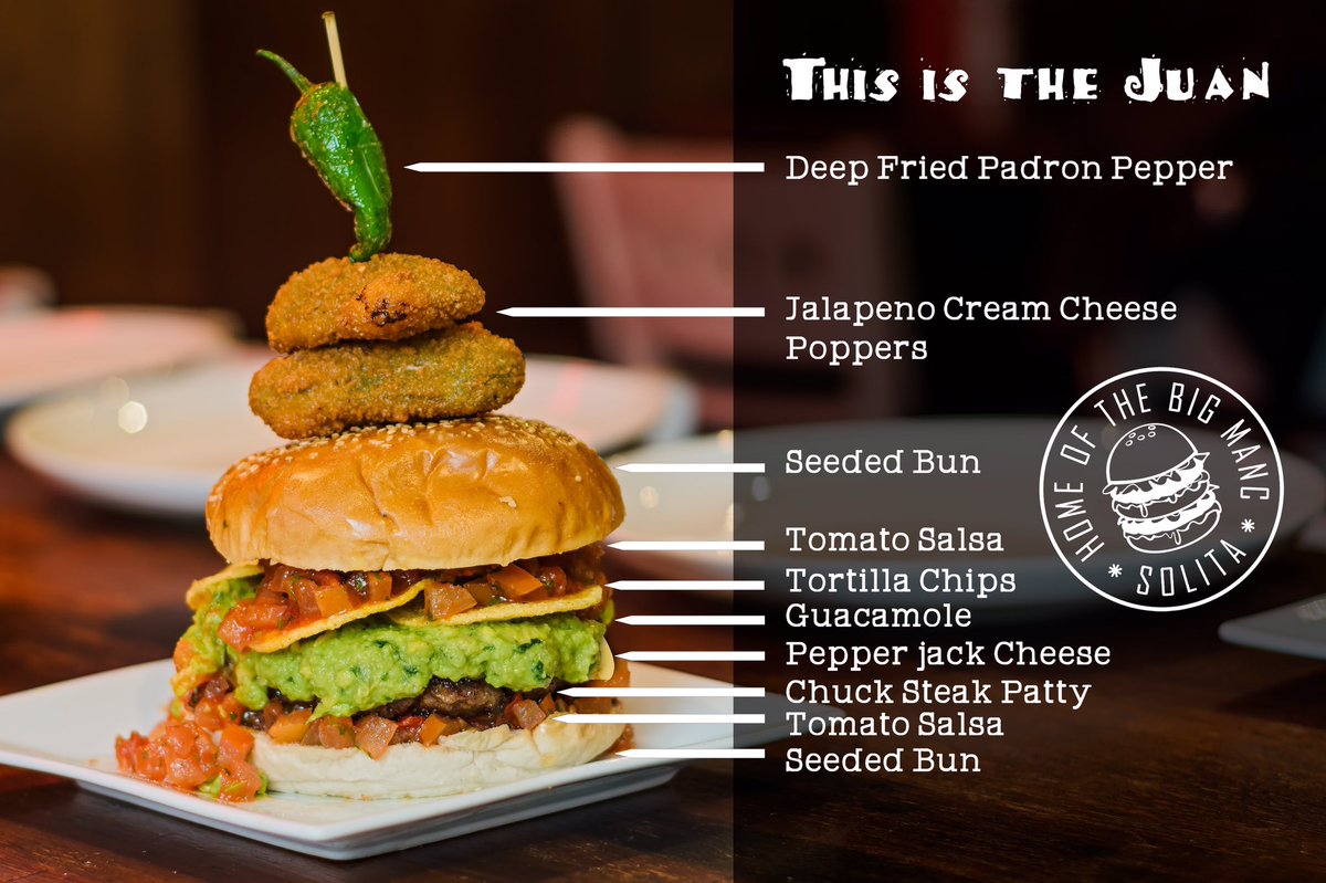 Monday night comp. Our new special burger is 'This is the Juan' RT for the chance to win 2 and a £50 bar tab.